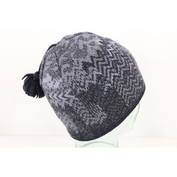 Patagonia Spell Out Tassel Wool Blend Knit Winter Beanie Hat Cap Womens Large main image 6